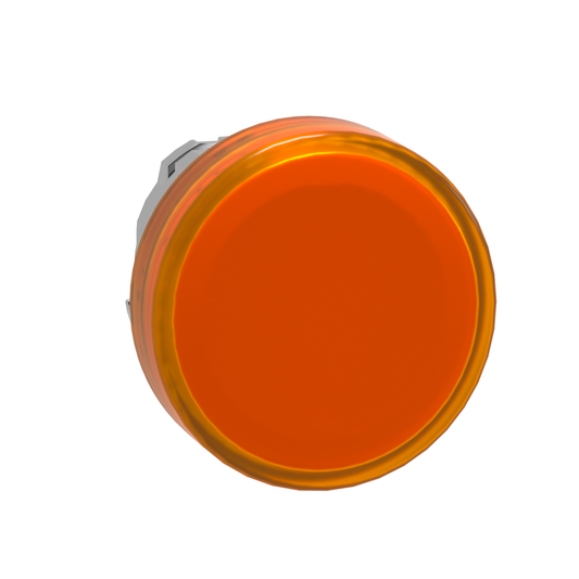 ZB4BV053 - Cabezal para luz piloto, Harmony XB4, metal, naranja, 22 mm, LED universal, lente lisa