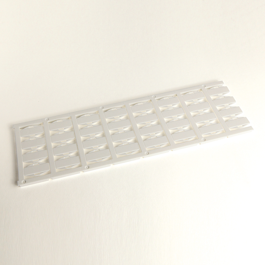 1492-MW9X24 - Tarjeta marcadora de cables/alambres para accesorios de bloque de terminales 1492, 9 mm x 24 mm, sin texto