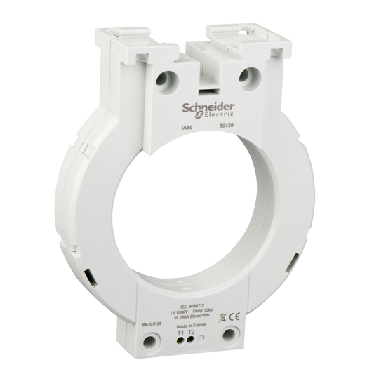 50439 - Toroide cerrado tipo A, para VigiPacT y Vigilhom, IA80, diámetro interior 80 mm, corriente nominal 160 A