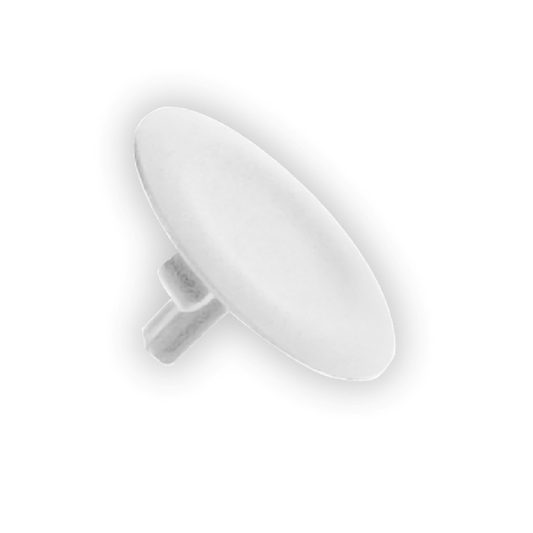 ZBA1 - Tapa blanca sin marcar para pulsador de descarga circular Ø22