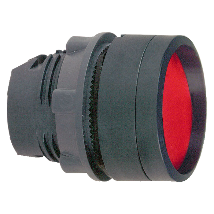 ZB5AA46 - Head for non illuminated push button, Harmony XB5, red recessed, 22mm, spring return, unmarked