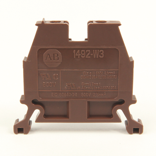 1492-W3-BL - Bloque de terminales IEC 1492-W, bloques de paso compactos, 2,5 mm (calibre 24 AWG - calibre 12 AWG), bloque de terminales de circuito único, negro (cantidad: 50)