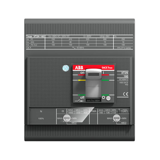 1SDA067626R1 - XT2H 160 TMA 125-1250 4p FF InN=100%