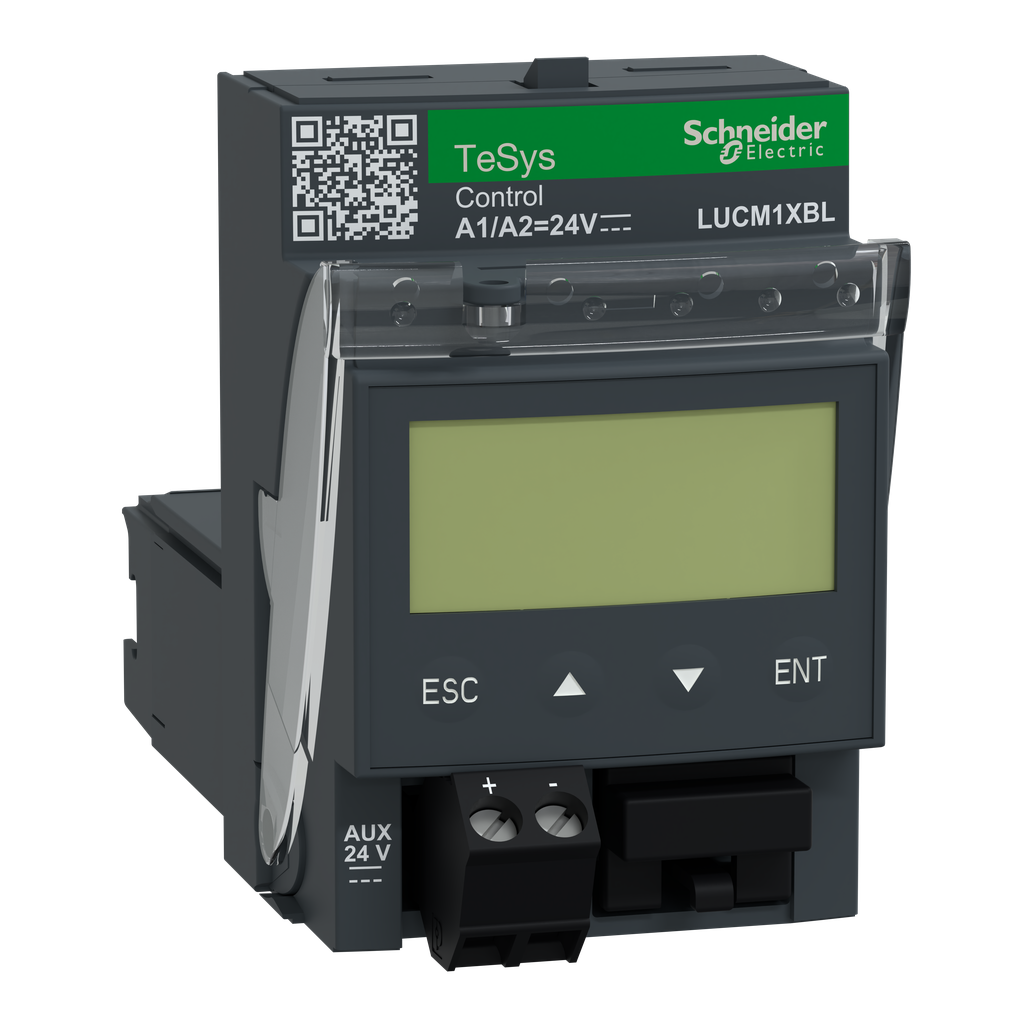 LUCM1XBL - Unidad de control multifunción TeSys Ultra, 0,35 A a 1,4 A, motores 1P/3P, protección y diagnóstico, clase 5-30, bobina 24 VCC