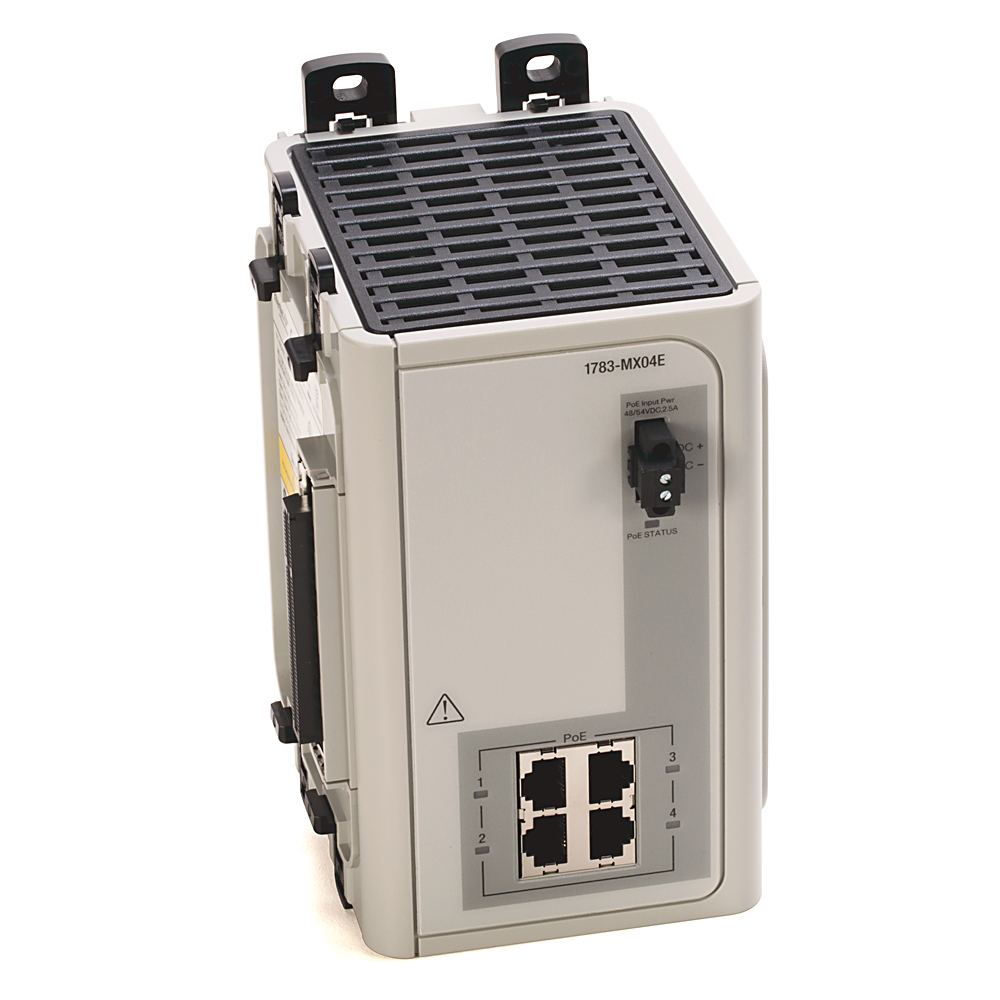 1783-MX04E - Stratix 8000 PoE Expansion Module, 4-PoE 10/100 ports