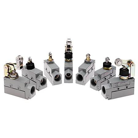 802B-CSDA2XSLC3 - 802B Compact, Precision and Small Precision, Compact, Center Rotary Arm, Side Mount, Low Voltage/Current, LED Indicator, 0.216N-m (2lb in) Torque to Operate, 10° +/-3° Travel to Operate, 65° Maximum Travel, 4° Travel to Reset, Preleaded