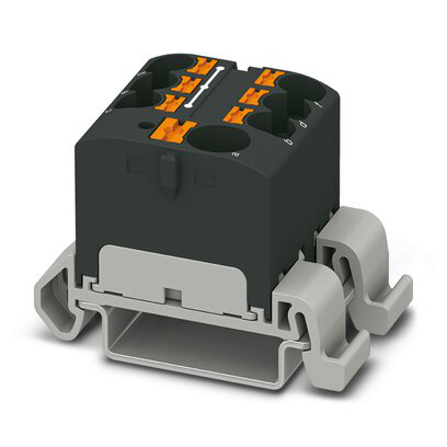 3273738 - PTFIX 10/6X4-NS35A BK - Bloque de distribución (Cantidad: 8)