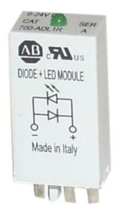 700-ADL1 - 700-H General Purpose Accessories, Diode with LED Surge Suppressor, 6...24V DC (Pkg. Qty. 10), 700-ADL1 *For use with 700-HC .