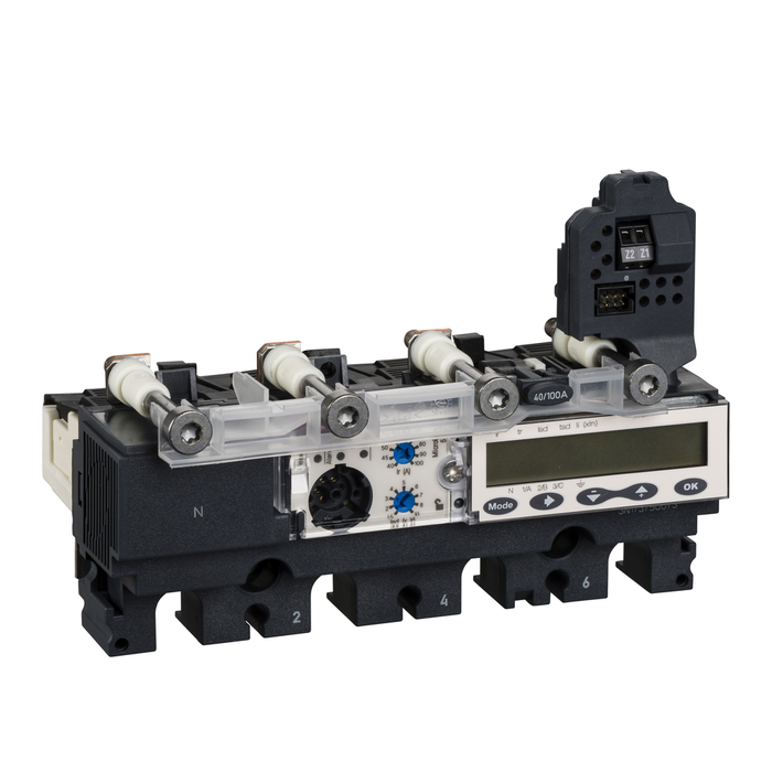 LV429106 - trip unit MicroLogic 5.2 E for ComPact NSX 100/160/250 circuit breakers, electronic, rating 40A, 4 poles 4d