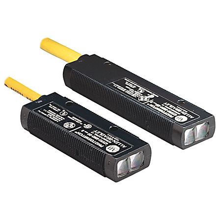 PHOTOSWITCH Photoelectric Sensor, 6000 Series, Wide Angle Diffuse, 10-30V DC, 380mm (15in), Light Operate, 3m (9.8ft) cable