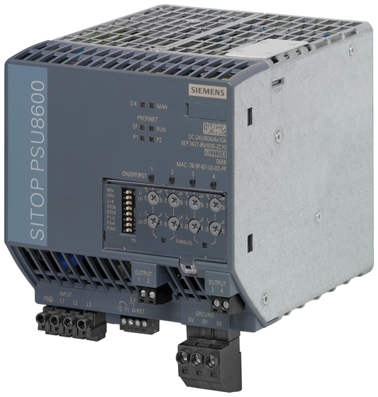 6EP34378MB002CY0 - SITOP PSU8600 24 V CC 40 A/4 x 10 A PN, 3 CA