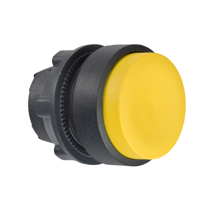 Head for non illuminated push button, Harmony XB5, yellow projecting, 22mm, spring return, unmarked (Qty. 150)