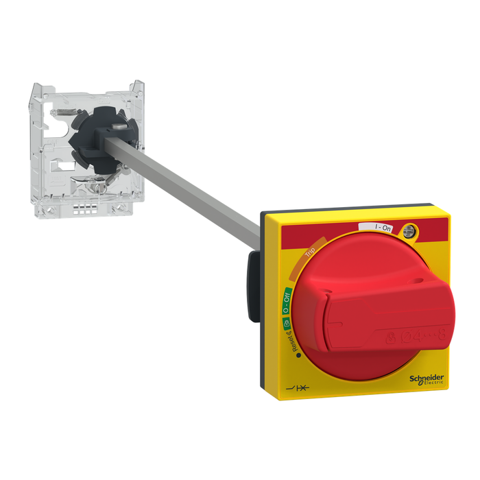 GV2APN02 - Extended rotary handle kit, TeSys Deca, IP54, red handle, with trip indication, for GV2L-GV2P