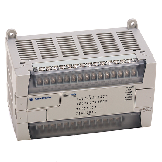 1762-L40BWA - 1762 MicroLogix 1200 System, MicroLogix 1200, 120/240V ac power, (20) standard 24V dc and (4) Fast 24V dc digital inputs, (16) relay outputs