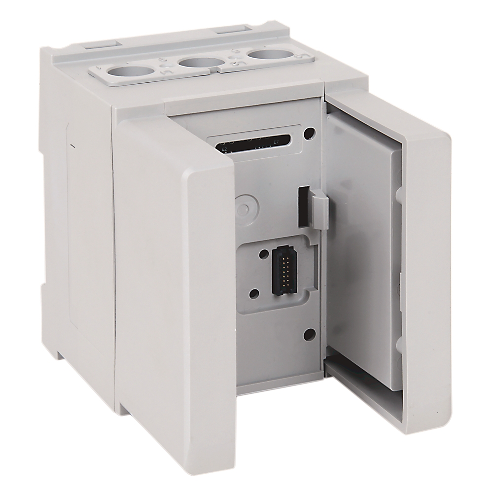 193-ESM-I-100A-P - E300 Overload Relays (193/592 IEC/NEMA), Current Sensing Module (10...100 A) DIN Rail / Panel Mount with Pass-thru Power Conductor Apertures.