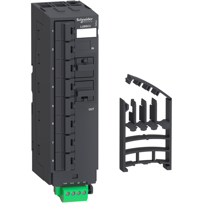 LU9GC3 - Modbus hub, TeSys Ultra, 10 RJ45 and 1 screw terminal block