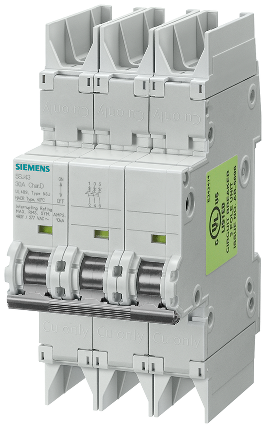 5SJ4330-7HG42 - Interruptor automático 5SJ4 3P 480/277 30A 10K C-TRIP