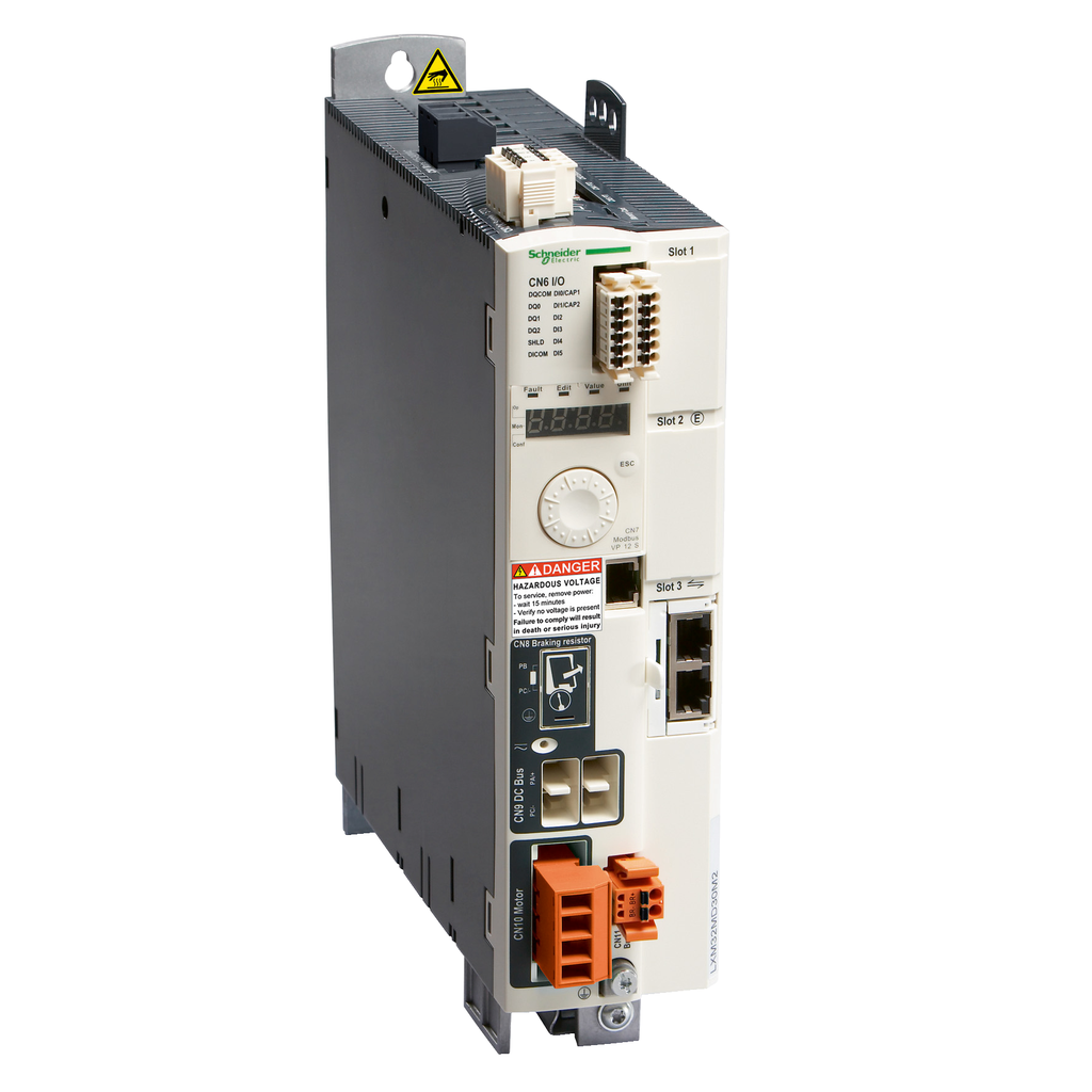 LXM32SD18N4 - Servoaccionamiento de movimiento, Lexium 32, 6 A, trifásico, tensión de alimentación de 208 a 480 V, 1,8 kW