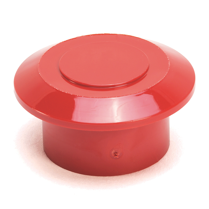 800T and 800H Accessories, Non-Illum. Push-Pull Cap, Red