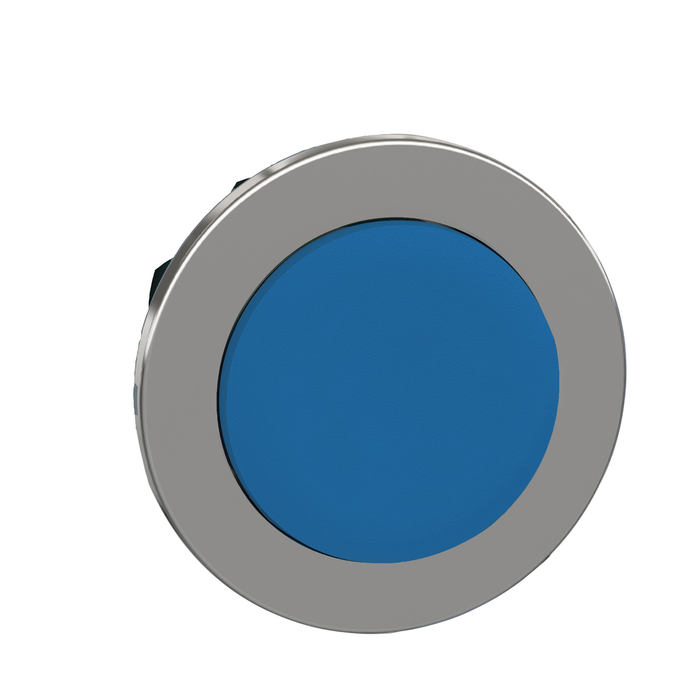 ZB4FH6 - Head for non illuminated push button, Harmony XB4, flush mounted blue projecting pushbutton push