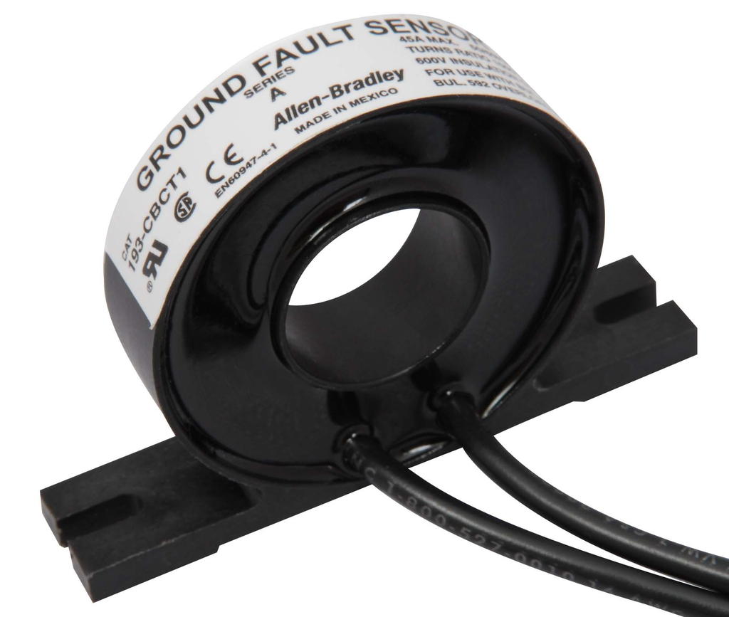 193-CBCT1 - 193, 193S E1 Plus & E3 Plus Solid State Overload Relay Accessories, 20 mm Core Balanced Ground Fault Sensor (for use with 100-C09...C37, NEMA Size 00...2)