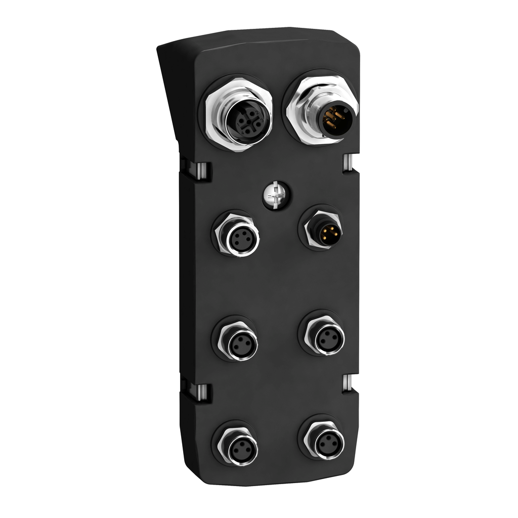 VW3M9101 - Connector module, Lexium 32i, connection for industrial connectors, CANopen, 4DI source, STO