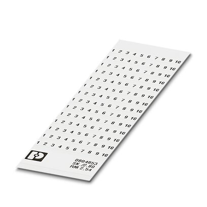 0804853:0001 - SK 2,54/2,8:FORTL.ZAHLEN 1-10 - Marker for terminal blocks
