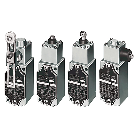 802R-H1C - Limit Switch, NEMA Type 4 and 13 Sealed Contact, Lever Type, Spring Return, High Operating Torque, CW operation only, lever can be moved CCW, N.C. Contact