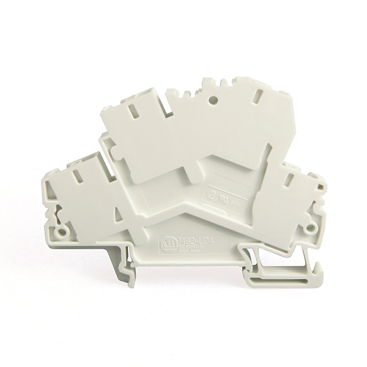 1492-LD4 - Spring Clamp Terminal Block,Two-Circuit Feed-Through Block,4 mm (# 22 AWG - # 10 AWG) or 2.5 mm (# 22 AWG - # 12 AWG),Standard Feedthrough,Gray (Standard)