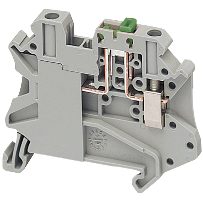 NSYTRV42SC - Terminal block, Linergy TR, screw type, knife disconnect, 2 points, 4mm², grey (Qty. 5600)