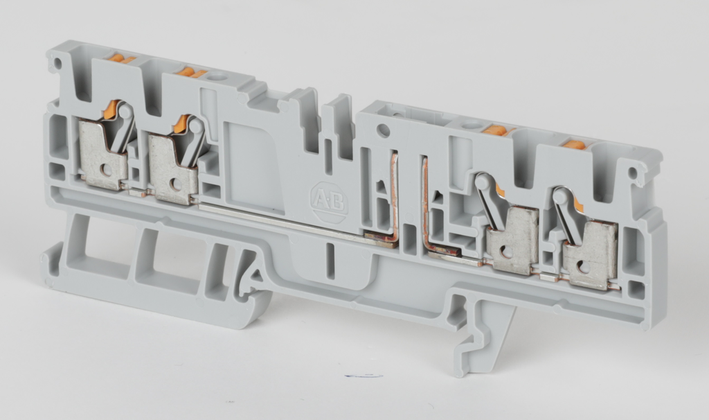 1492-P3PQ - Bloques de terminales a presión 1492-P, 2,5 mm² (AWG 28 - AWG 12), 20 A, enchufables, un nivel, 2 puntos en un lado, 2 puntos en el otro lado