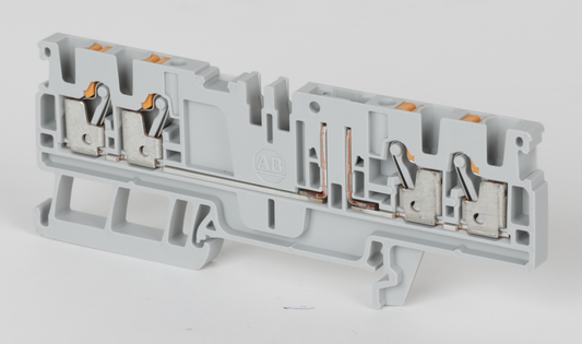 1492-P3PQ - Bloques de terminales a presión 1492-P, 2,5 mm² (AWG 28 - AWG 12), 20 A, enchufables, un nivel, 2 puntos en un lado, 2 puntos en el otro lado