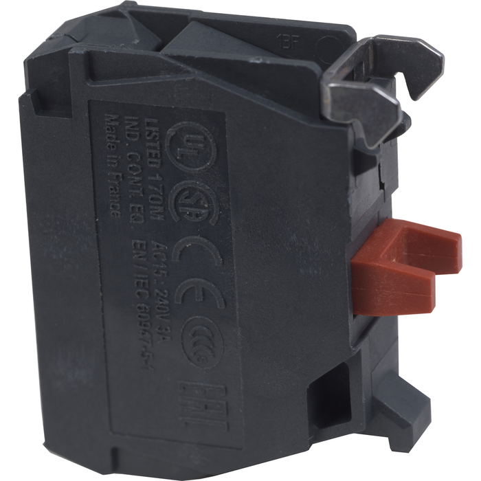 ZBE102TQ - Contact block, Harmony XB4, Harmony XB5, single contact, standard contact, screw clamp terminals, 1NC