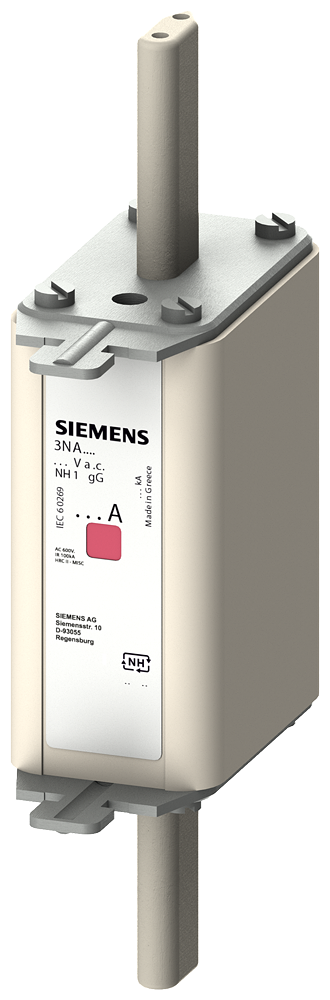 3NA7110 - FUSIBLE, LV HRC, 25 A, 500 V CA, TAMAÑO 1
