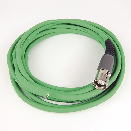 2090-CFBM7DF-CEAA07 - SpeedTEC Cable, Motor Feedback Only, SpeedTec DIN Connector, Drive-end, Flying-lead, SIN/COS High-Resolution/Resolver Encoder Type, Standard (Non-Flex), 7 Meters