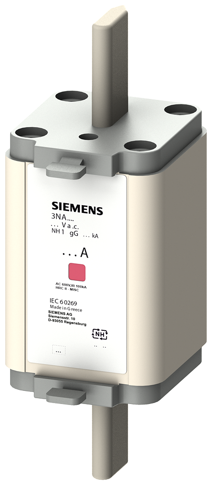 3NA6132 - FUSIBLE, LV HRC, 125 A, 500 V, TAMAÑO 1