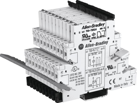 700-HLT1L1 - Salida de relé electromecánico 700-HL, SPDT (1 contacto cerrado), con terminales de tornillo, 120 V CA y 125 V CC con circuito de supresión de 2,2 mA, construcción de terminales de seguridad, paquete de 10