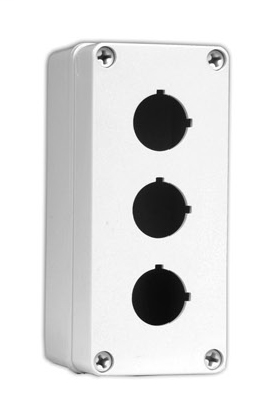 800H-3HZ4C - Caja de propósito definido 800H (30,5 mm), 180 mm x 80 mm x 85 mm (7,09 pulg. x 3,15 pulg. x 3,35 pulg.), gris