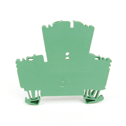1492-JD3-G - Bloque de terminales IEC 1492-J, bloque de paso de dos circuitos, 2,5 mm (calibre 24 - calibre 12 AWG), paso estándar, verde (cantidad: 100)
