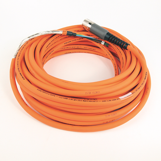 2090-CPWM7DF-14AF20 - Cable SpeedTEC, solo alimentación del motor, conector DIN SpeedTec, extremo de accionamiento, cable flexible, 14 AWG, 20 metros