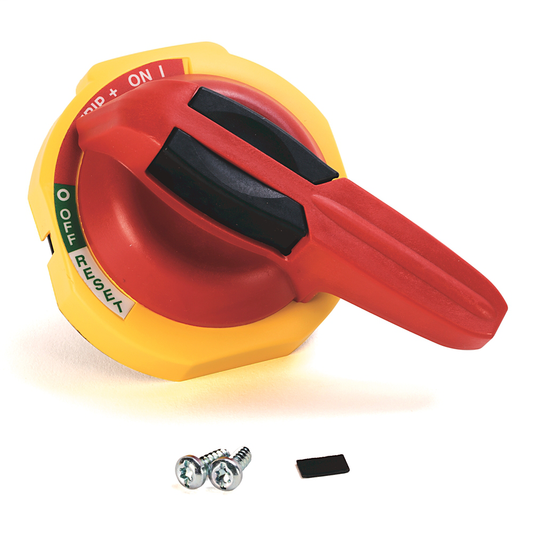 140U-PY - Red/Yellow Padlockable handle, standard, with trip indication, Frames G,H,I,J