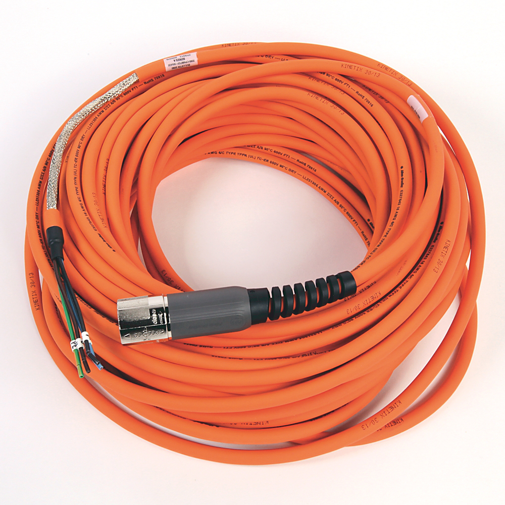2090-CPWM7DF-16AA30 - Cable SpeedTEC, solo alimentación del motor, conector DIN SpeedTec, extremo de accionamiento, cable flotante, 16 AWG, estándar (no flexible), 30 metros