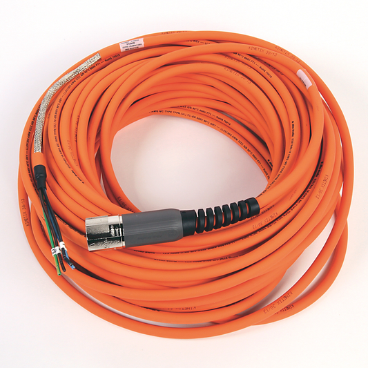 2090-CPWM7DF-16AA30 - Cable SpeedTEC, solo alimentación del motor, conector DIN SpeedTec, extremo de accionamiento, cable flotante, 16 AWG, estándar (no flexible), 30 metros