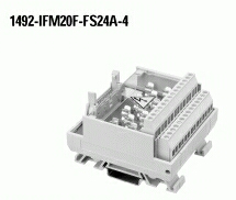 1492-IFM20F-FS24A-4 - 20-Point Isolated Fusible Digital IFM, 5 x 20mm Fuse Clips, 24V AC/DC Blown Fuse Indicators, 4 Terminals per Input, , , Digital Interface Module