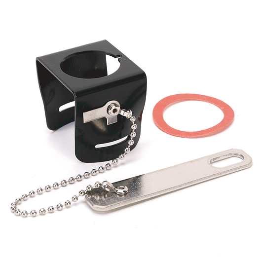 800G-ALGB - Protector de bloqueo tipo hongo con orificio de 30 mm para fijación mediante bisel.