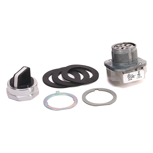 800T-J45KA7 - 30,5 mm, tipo 4/13, 3 posiciones, interruptor de selección de bloqueo de cilindro, mantenimiento, bloqueo izquierdo y central, llave estándar, llave D018