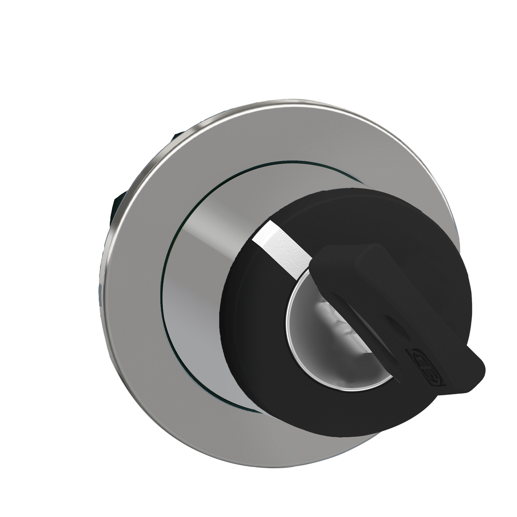 ZB4FG6 - Cabezal para selector de llave, Harmony XB4, llave negra, enrasado, 30 mm, 2 posiciones, extracción de llave a la izquierda, llave 455