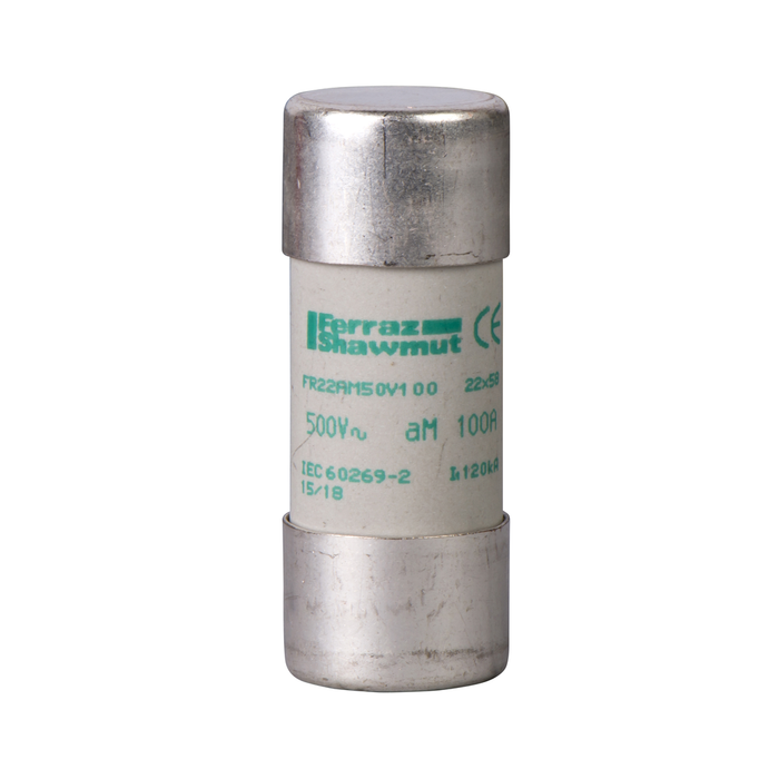 DF2FA125 - NFC cartridge fuses, TeSys GS, cylindrical, 22mm x 58mm, fuse type aM, 400VAC, 125A, without striker