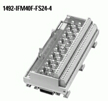 1492-IFM40F-FS24-4 - 40-Point Isolated Fusible Digital IFM, 5 x 20mm Fuse Clips, 24V AC/DC Blown Fuse Indicators, 4 Terminals per Output, , , Digital Interface Module