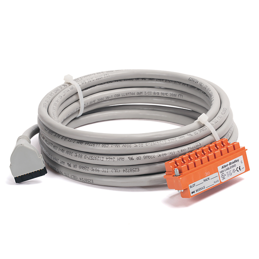 1492-CABLE050D - Pre-wired cable for 1746-OW16 & -OX8 Output Modules & non-narrow IFMs, 20 conductors, #22 AWG, w/1746-RTB25C connector & IFM 20-pin connector, length 5.0 meter (16.4 feet)